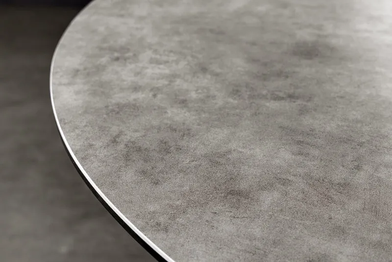 Design Esstisch AMICA 120cm anthrazit Beton-Optik Keramik