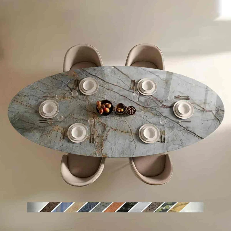 Ovaler Marmortisch Novalis Silver Roots online konfigurieren
