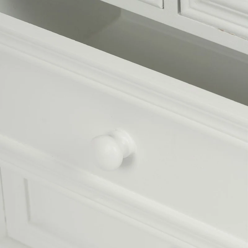 Romantische Mini-Kommode PATRIZIA weiss 55cm Landhaus