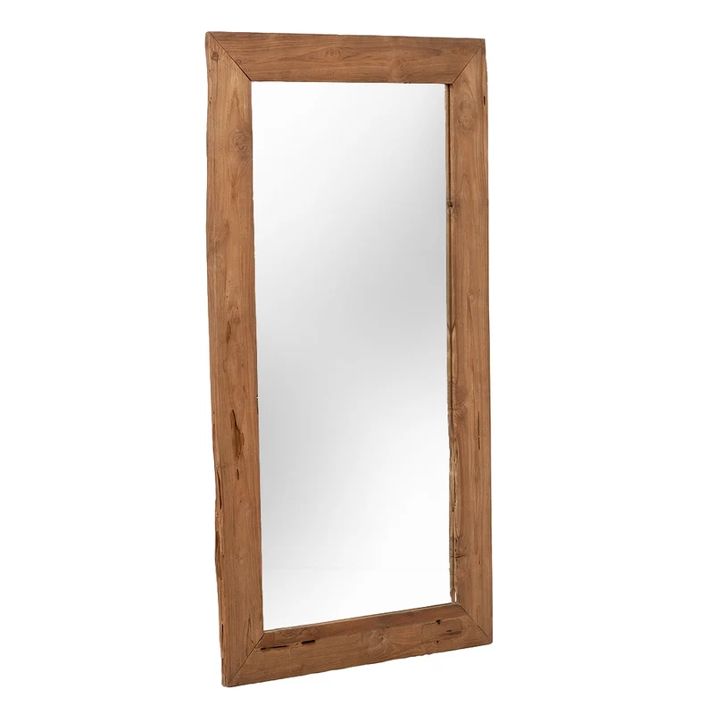 Wandspiegel TEAK 130x70cm recyceltes Teak natural Spiegel