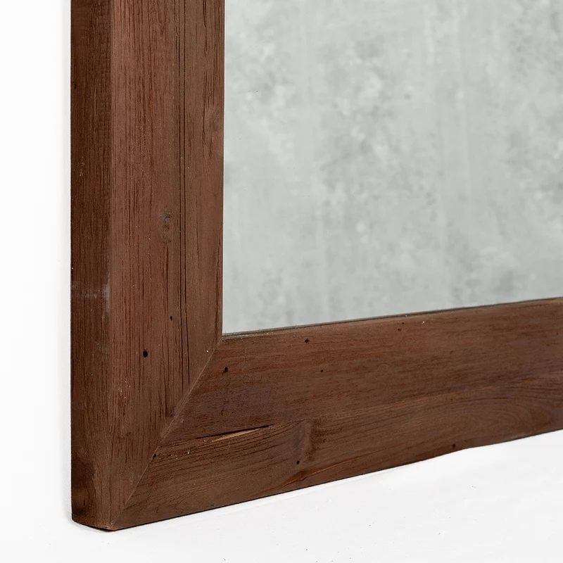 Wandspiegel TEAK 160x70cm recyceltes Teakholz natural Spiegel