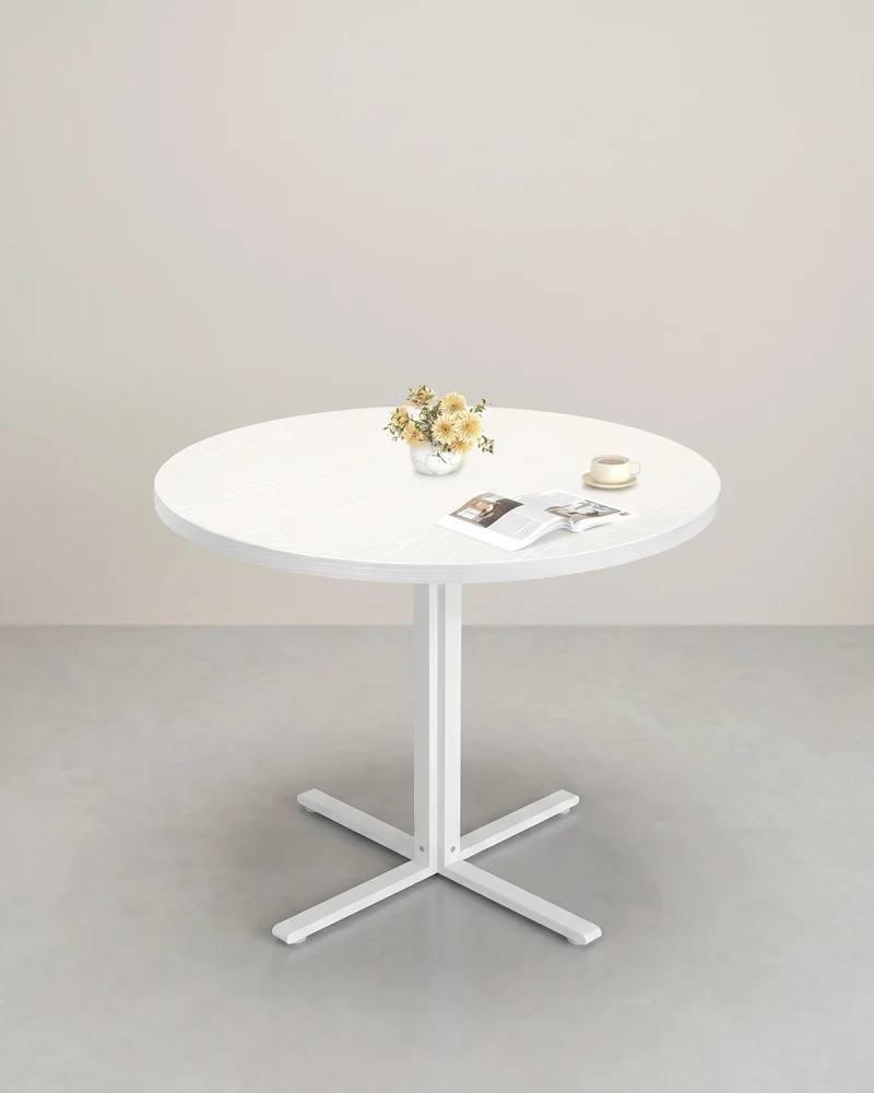 Runder Esstisch Ø 80 cm – Moderner Landhausstil – Hitzebeständig & Wasserabweisend