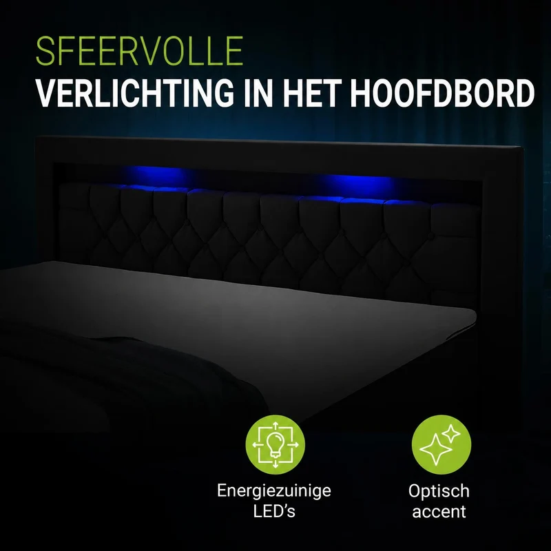 Boxspringbett Leona - Samt
