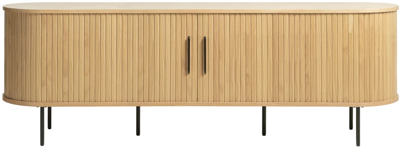 TV-Schrank Gativel 180 cm Lamellen Eiche Natur