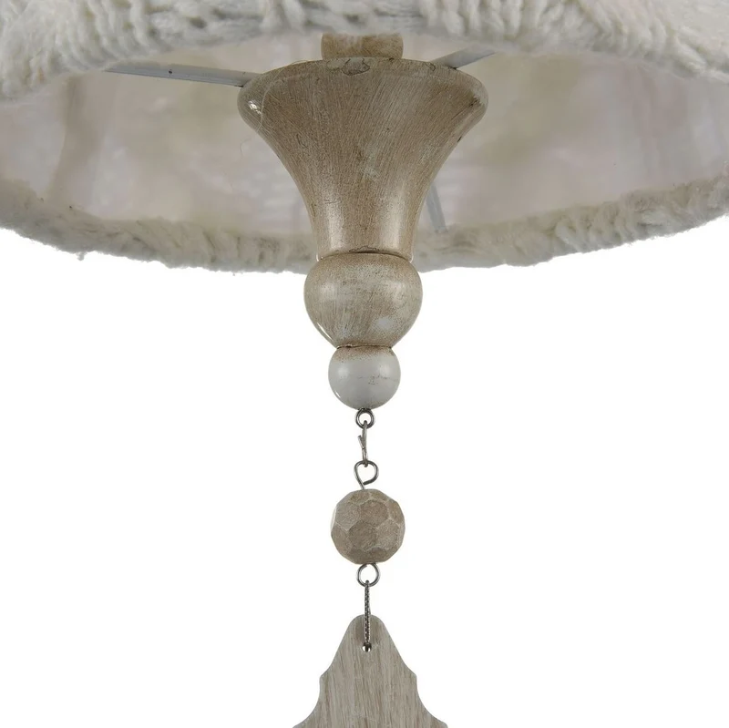 Casa Padrino Barock Kristall Hängeleuchte, Metall und Kristallglas, Beige, Ø 18 x H. 35 cm