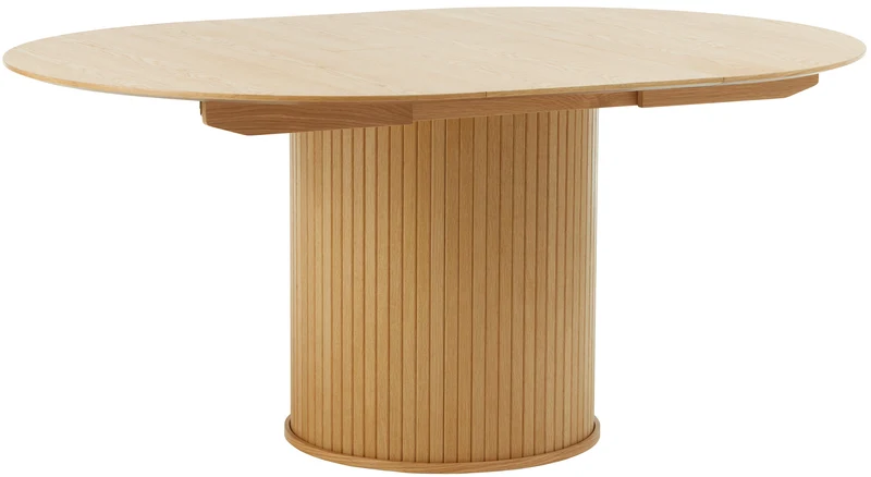 Ausziehbarer Tisch Gativel 120-167 cm Lamellen natürliche Eiche