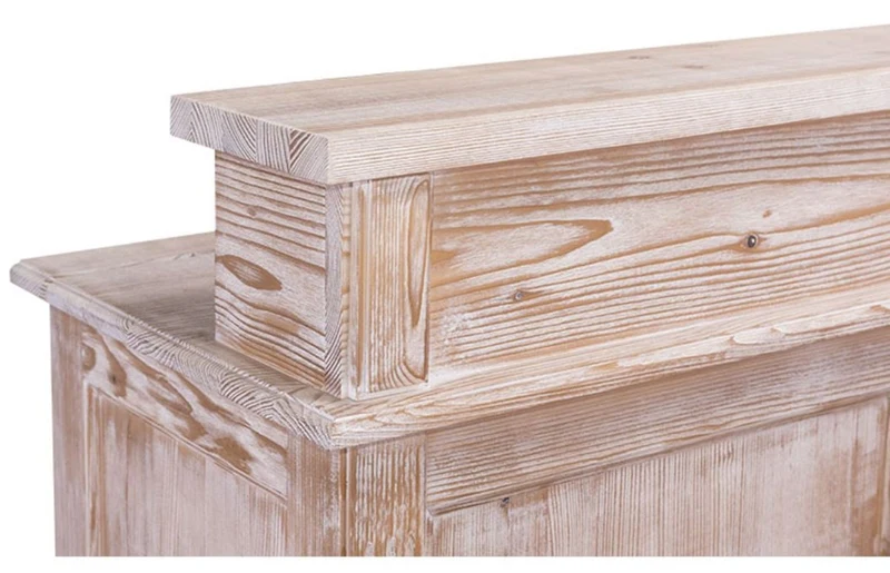 Casa Padrino Landhausstil Barschrank aus Kiefernholz Naturfarben 120 x 51 x H. 107 cm