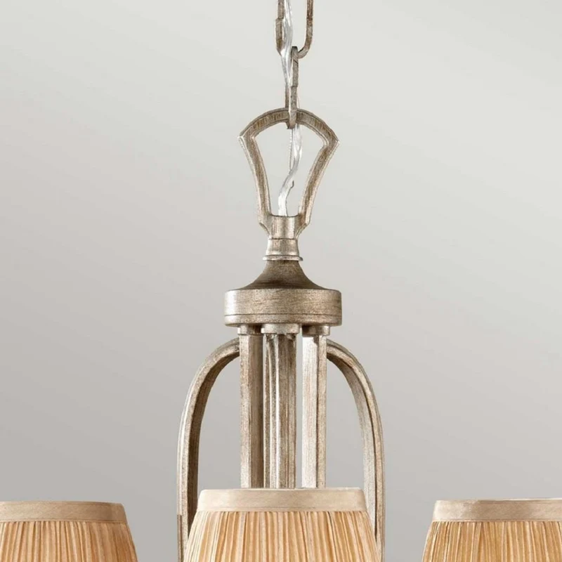 Casa Padrino Barock Kronleuchter Silber / Gold Ø 48,3 cm - Kronleuchter im Barockstil