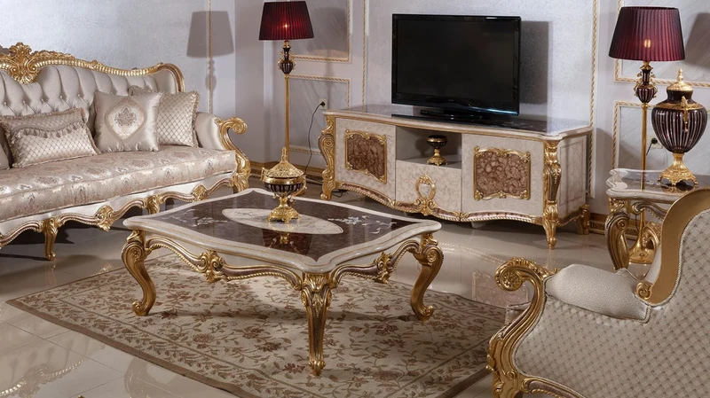 Casa Padrino Luxus Barock Sessel Silber / Braun / Gold 112 cm