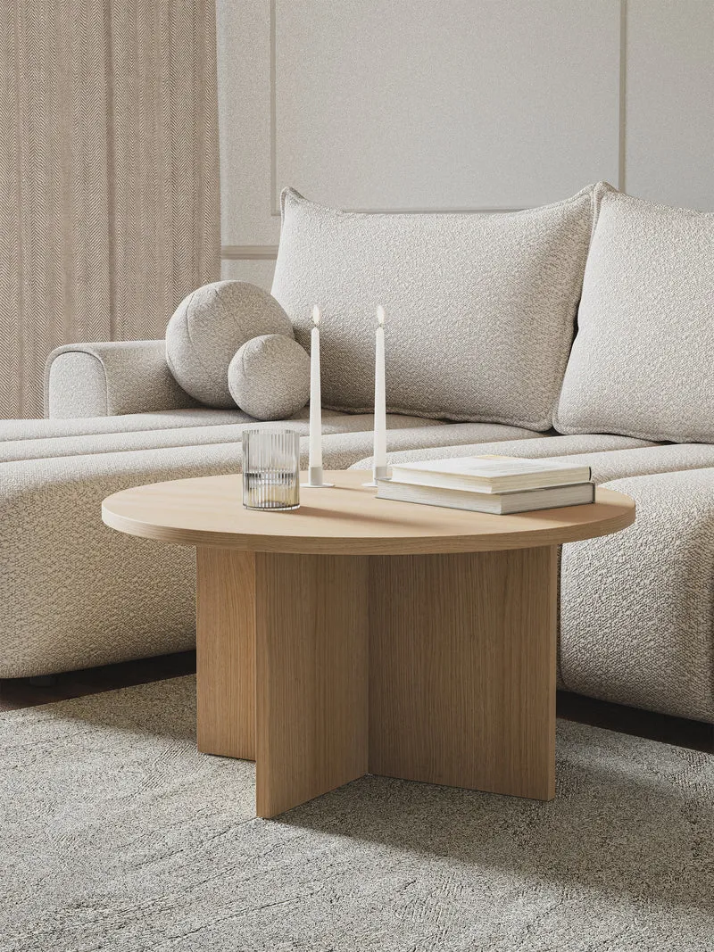 Runder Couchtisch Ovo 76 cm Lindberg-Eiche