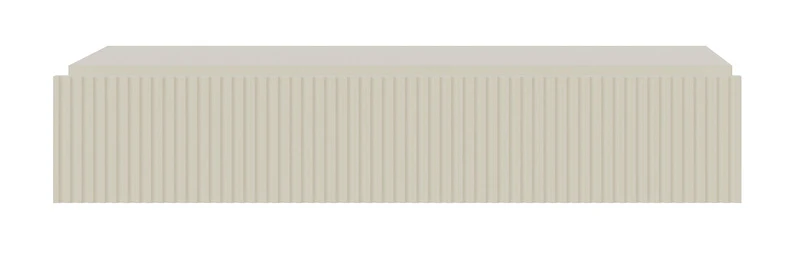 Veldio-Konsole mit gefräster Front und 90 cm Schublade, hängend, grau-beige