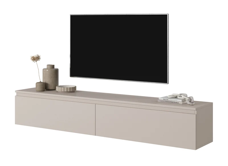 TV-Schrank Seney 175 cm Grau Beige