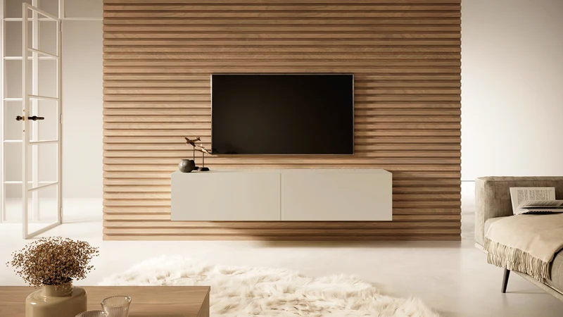 TV-Schrank Bisira 140 cm Kaschmir