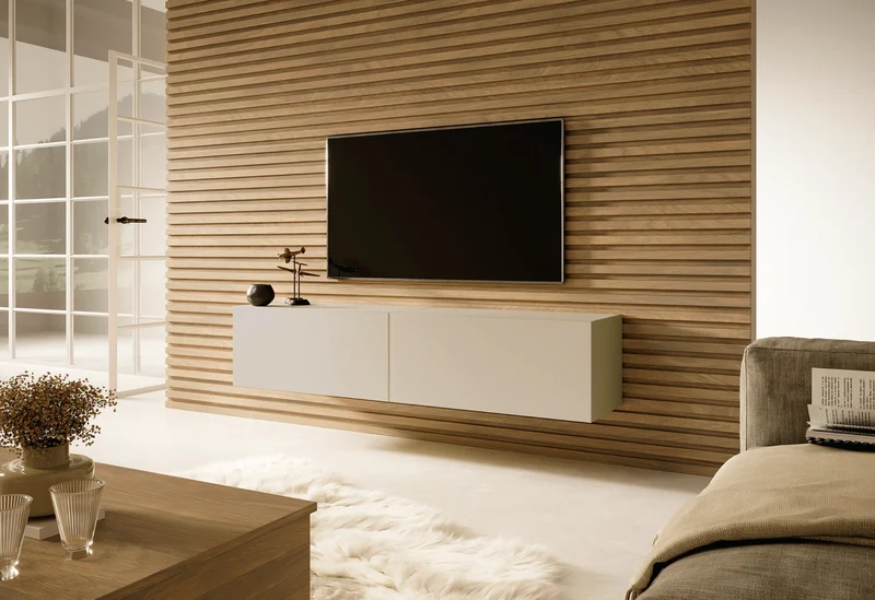 TV-Schrank Bisira 140 cm Kaschmir