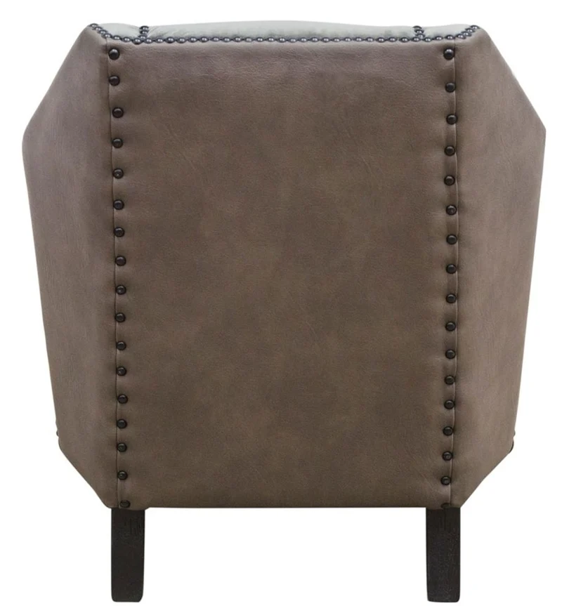 Casa Padrino Luxus Sessel Grau / Braun / Schwarz 61 x 71 x H. 69 cm - Hotel & Restaurant Möbel
