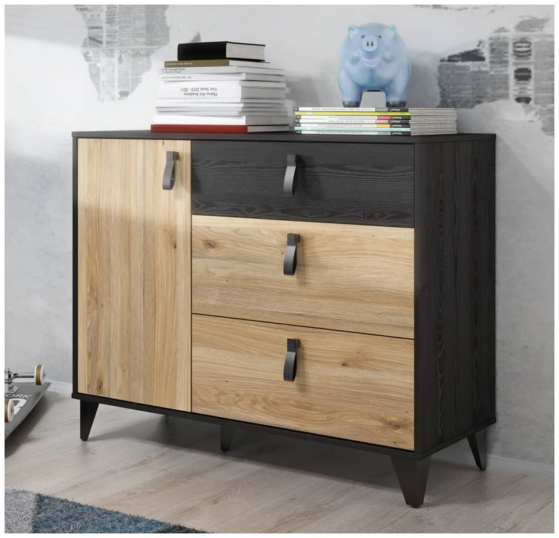 Kommode Sideboard LYA Optik: Mauvella / Cabezone Eiche, von Forte