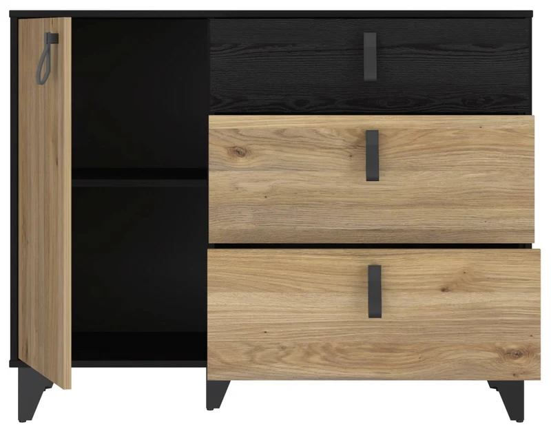 Kommode Sideboard LYA Optik: Mauvella / Cabezone Eiche, von Forte