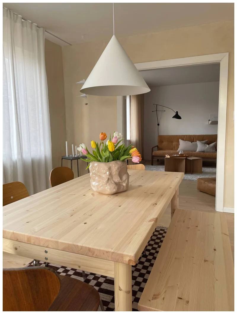 Esstisch PACE 150 x 85 cm Kiefer massiv Natur lackiert von Karup