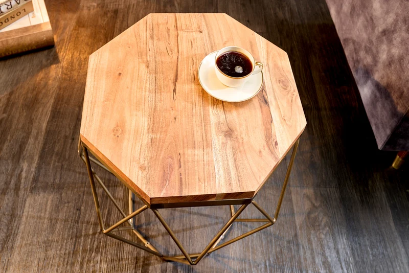 Exklusiver Beistelltisch BIJOUX ca.50cm natur Akazie