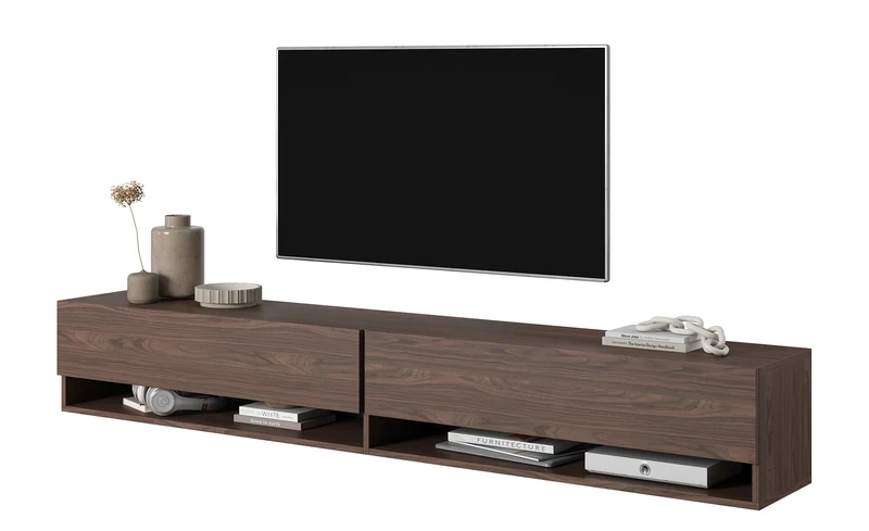 TV-Schrank Mirrgo 200 cm Nussbaum