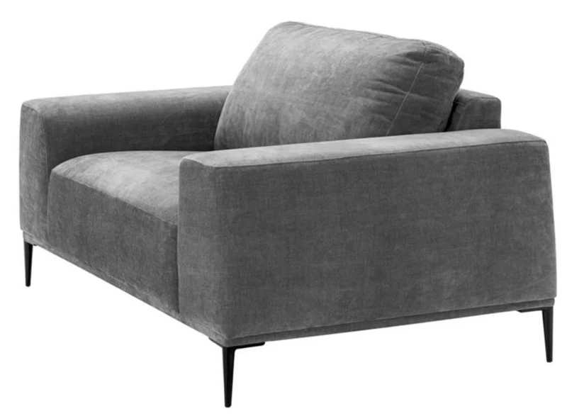 Casa Padrino Luxus Oversize Sessel in Grau 158 x 93 x H. 80 cm - Hochwertiges Hotel Möbelstück