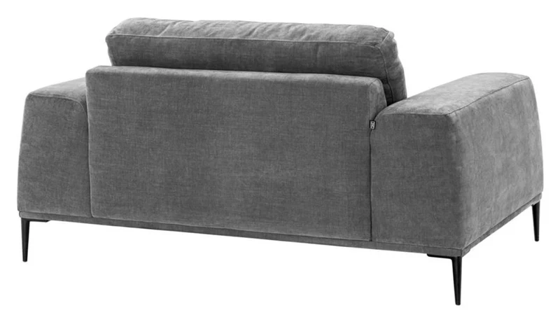 Casa Padrino Luxus Oversize Sessel in Grau 158 x 93 x H. 80 cm - Hochwertiges Hotel Möbelstück
