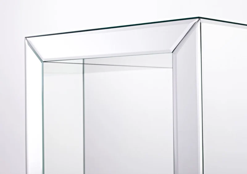 Casa Padrino Luxus Spiegelglas Beistelltisch im Würfel Design 46 x 46 x H. 48 cm - Designer Wohnzimmermöbel