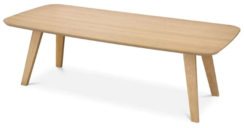 Casa Padrino Luxus Esstisch Naturfarben 245 x 109,5 x H. 77 cm - Rechteckiger Massivholz Küchentisch - Esszimmer Möbel - Küchen Möbel - Luxus Möbel - Luxus Einrichtung