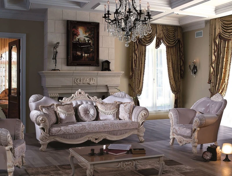 Casa Padrino Luxus Barock Sessel mit dekorativem Kissen Flieder / Creme / Beige 100 x 80 x H. 110 cm - Massivholz Wohnzimmer Sessel mit edlem Samtstoff und Glitzersteinen