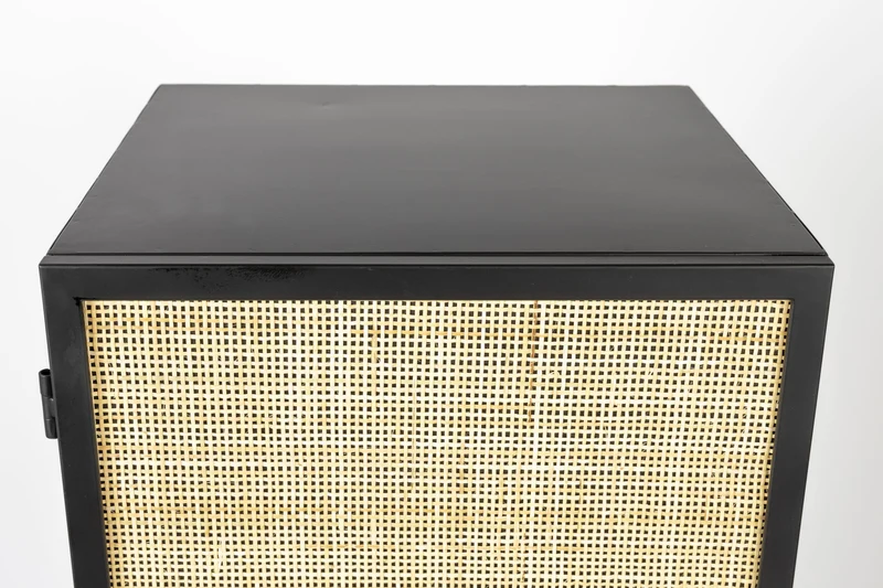 Schrank Hochkommode GUUJI HIGH 1DO mit Rattantüre von ZUIVER