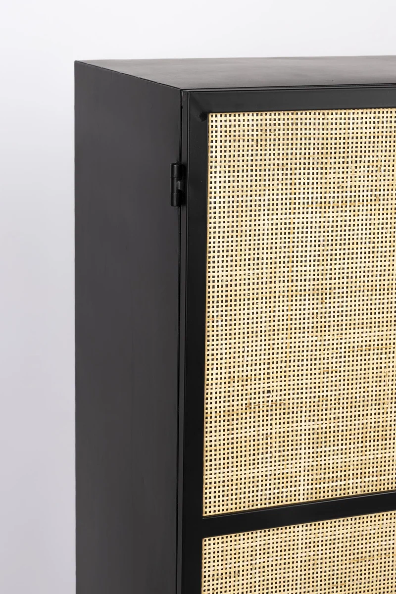 Schrank Hochkommode GUUJI HIGH 2DO mit Rattantüren von ZUIVER