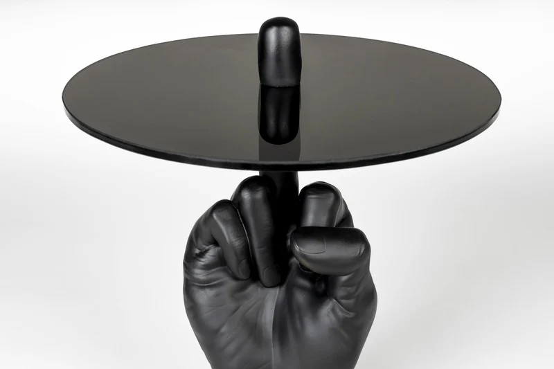 Beistelltisch Mittelfinger FOTHER MUCKER BLACK von BOLD Monkey