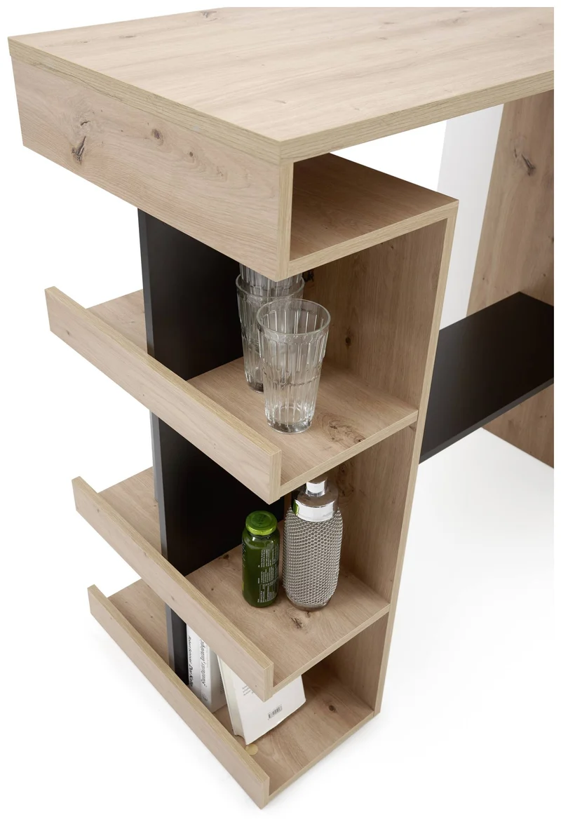 Stehtisch Bartisch Küchenbar SMASH in Artisan Eiche und Schwarz