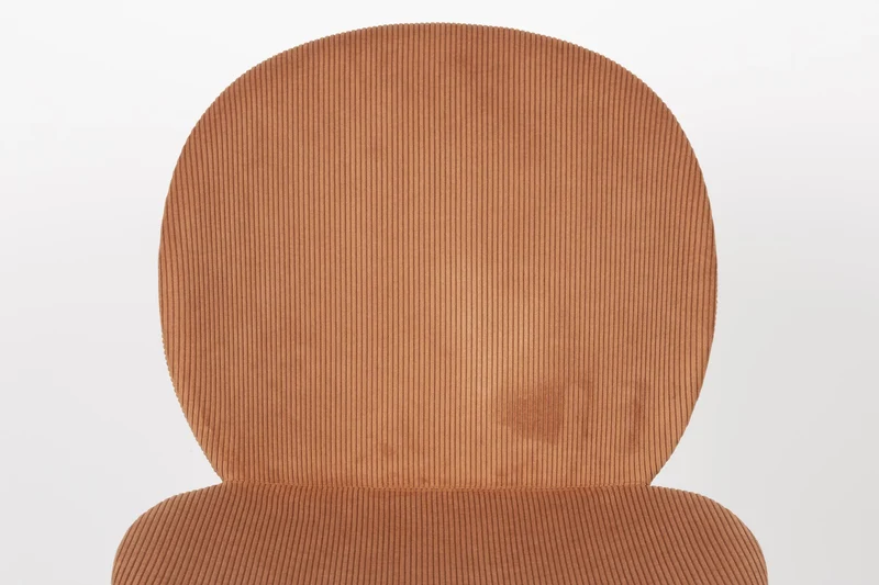 Esszimmerstuhl BONNET TERRA COTTA von ZUIVER mit trendigen Cordstoff