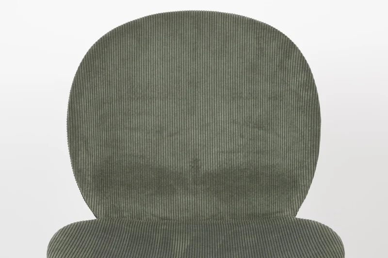 Esszimmerstuhl BONNET GRÜN von ZUIVER mit trendigen Cordstoff