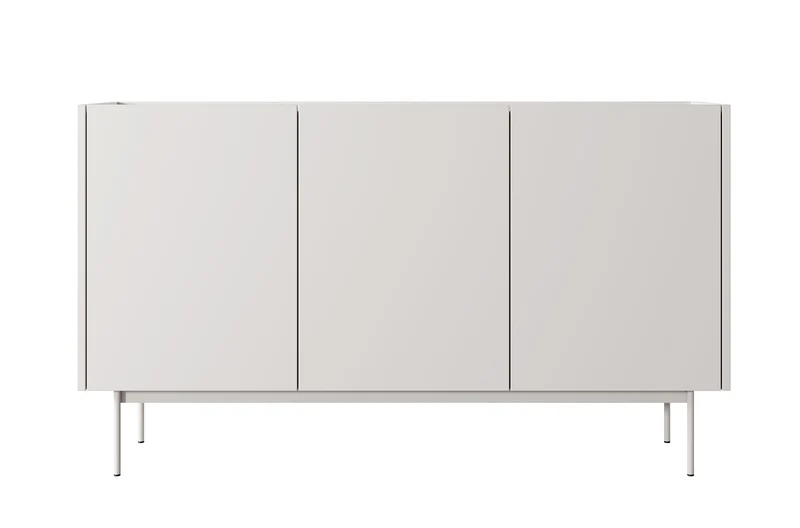 Drehtür-Kommode Color 144 cm Kaschmir / Eiche Linea