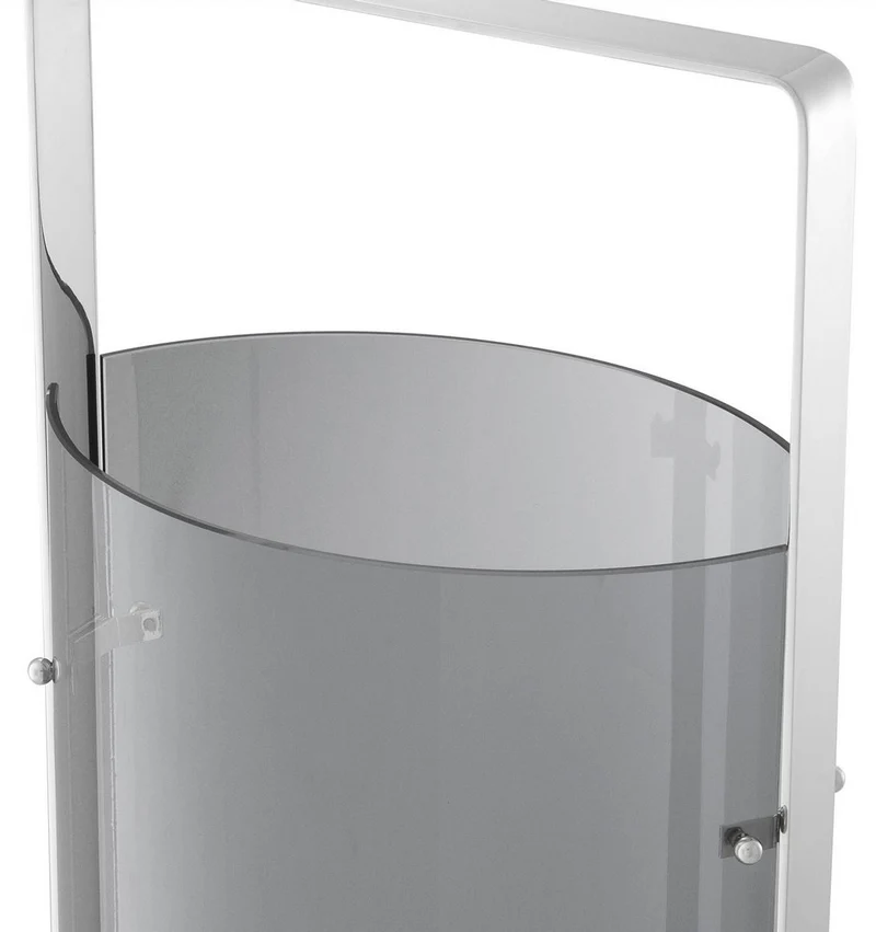 Casa Padrino Luxus Kerzenleuchter Silber / Grau 29,5 x 21 x H. 65 cm - Gastronomie Accessoires - Luxus Qualität