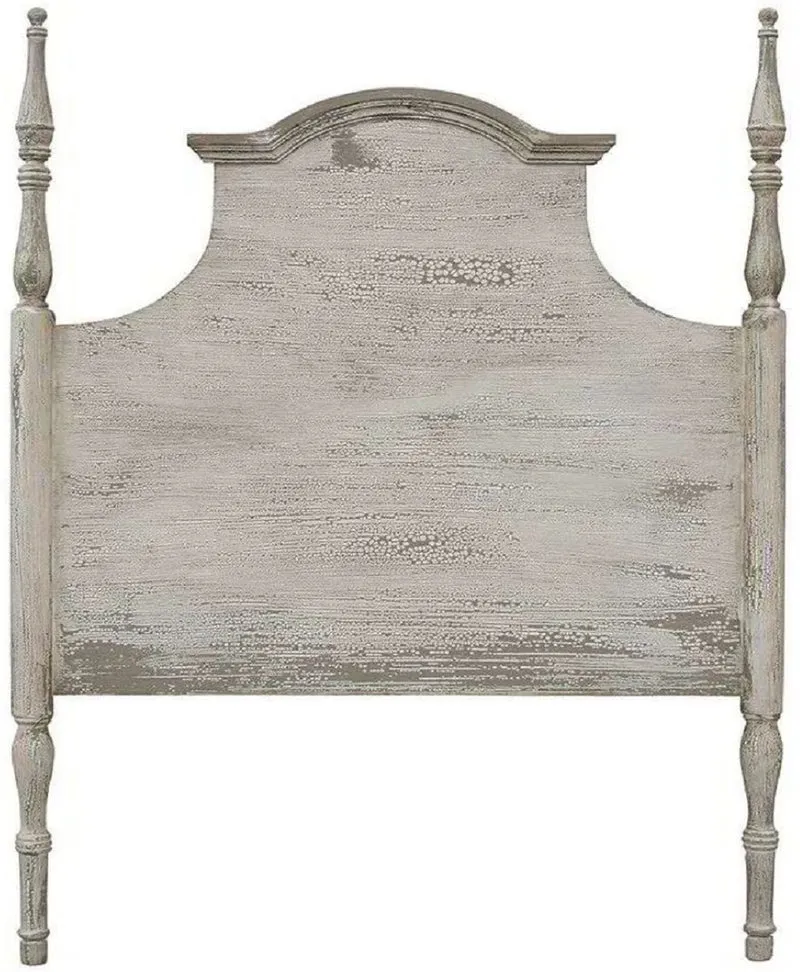 Casa Padrino Luxus Landhausstil Massivholz Bettkopfteil Antik Grau - Verschiedene Größen - Handgefertigte Schlafzimmer Möbel im Landhausstil