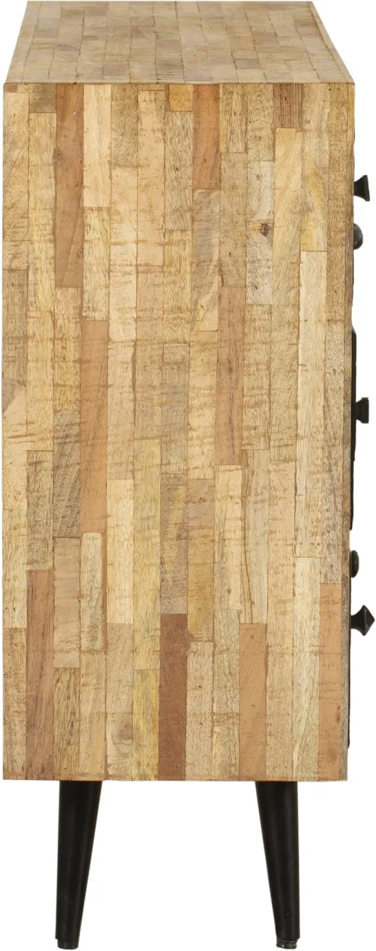 Sideboard Anrichte YAMUNA - recyceltes Holz Mango, Akazie, Teak