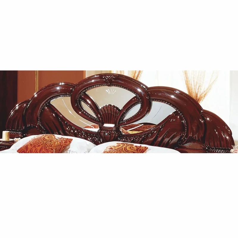 Casa Padrino Luxus Barock Doppelbett Dunkelbraun 160 x 200 cm - Barock Möbel - Made in Italy
