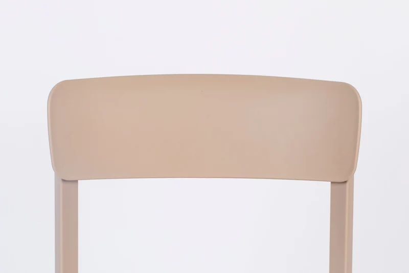 Esszimmerstuhl Clive im 4er-Set aus Kunststoff, Hellbraun fürs Zimmer