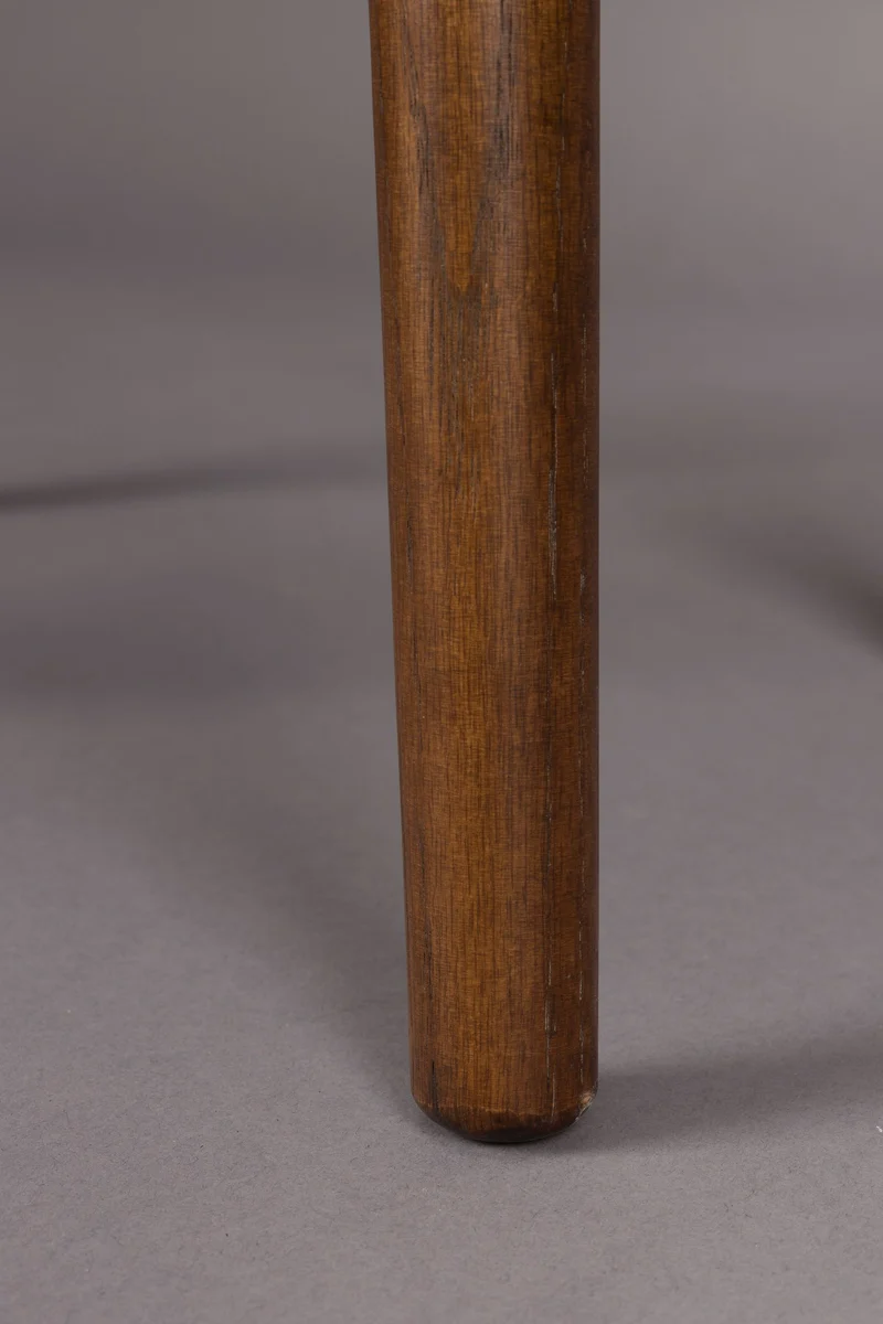Beistelltisch Arda aus Eichenholz mit Travertin-Platte, Vintage-Stil