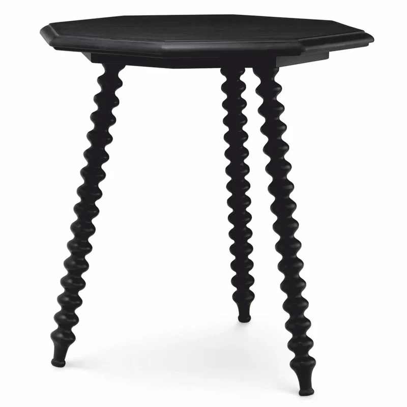 Casa Padrino Luxus Beistelltisch Schwarz H. 65,5 cm - Wohnzimmer & Hotel Möbel
