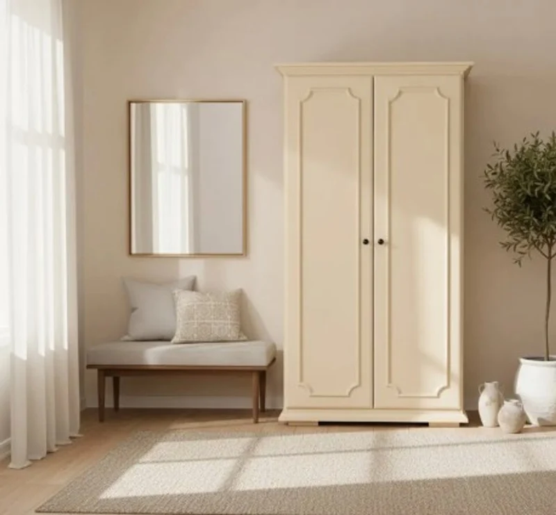 Casa Padrino Schrank im Landhausstil mit 2 Türen, 100 x 50 x 180 cm