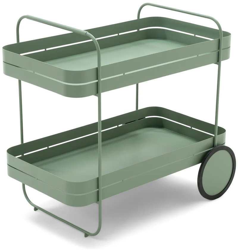 Gin & Trolley: Moderner Stahl-Servierwagen, in vier Farben von Spinder
