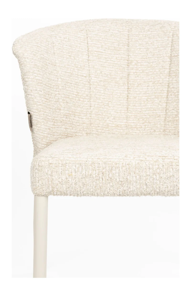 Esszimmerstuhl Georgia, stapelbares 2er-Set aus Sperrholz in Beige