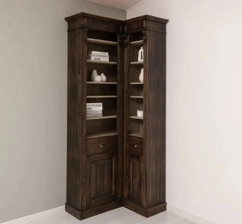 Casa Padrino Bücherregal im Landhausstil, 180 x 39 x 235 cm