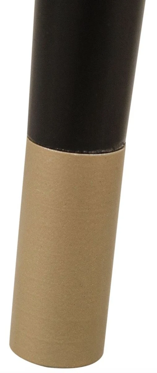 Casa Padrino Luxus Barhocker Grün / Schwarz Ø 37 x H. 76 cm - Barstuhl mit Samtstoff