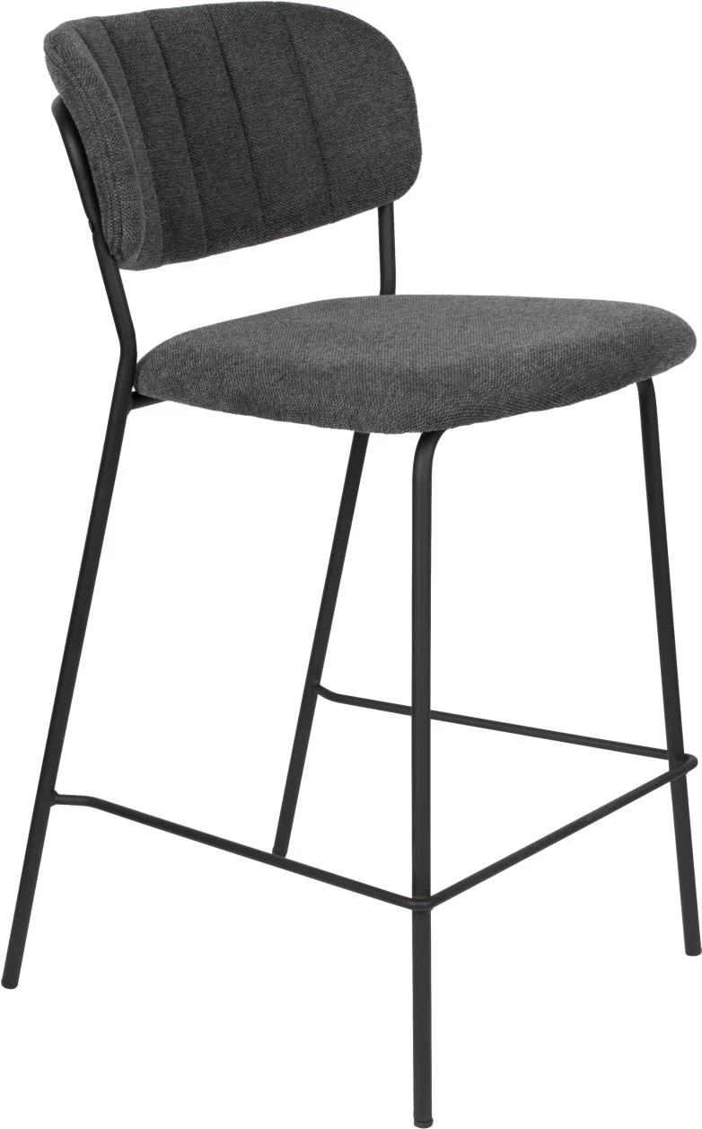 Hocker Tresenhocker JOLIEN BLACK in zwei verschiedenen Grautönen