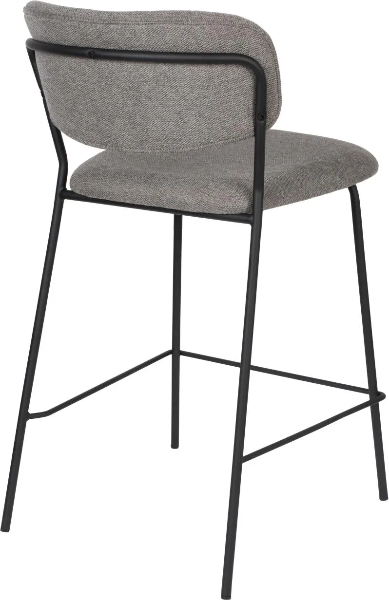 Hocker Tresenhocker JOLIEN BLACK in zwei verschiedenen Grautönen